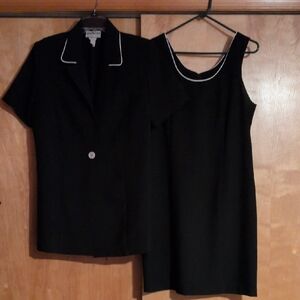 Fashion Bug Black Dress and Jacket Set